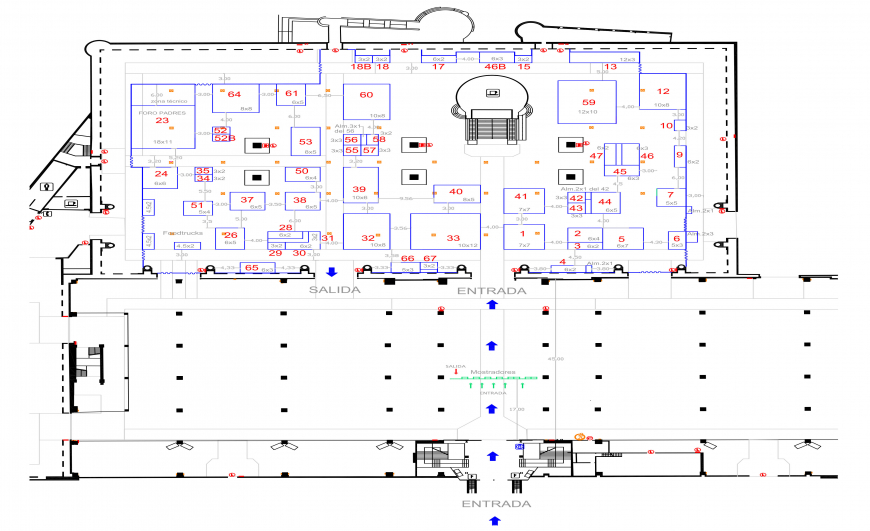 plano del salón